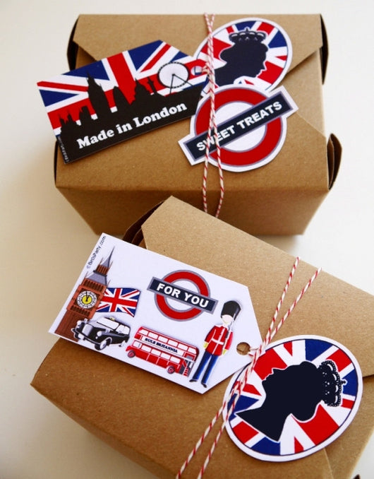 British UK London  Birthday Party  Printables Supplies  