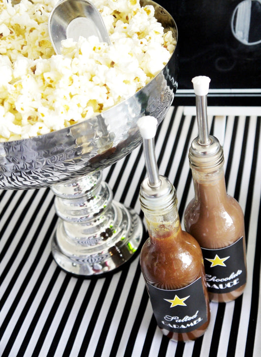 Popcorn Bar  Birthday  Party  Printables Supplies  