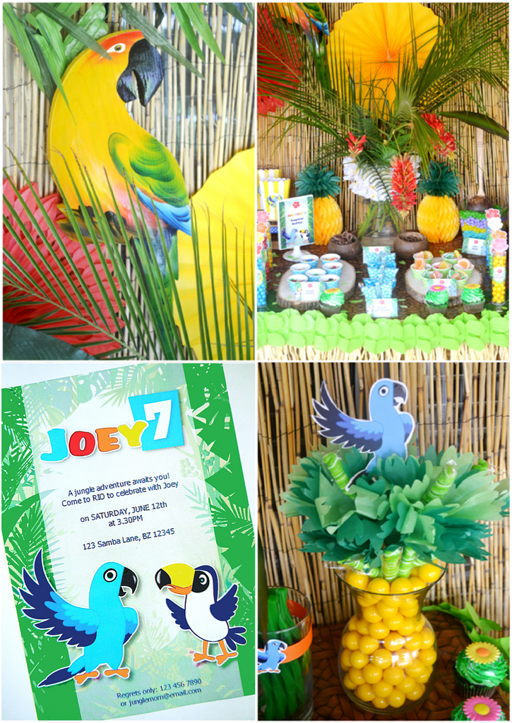 Rio Birthday Party Printables Supplies | BirdsParty.com – Bird's Party