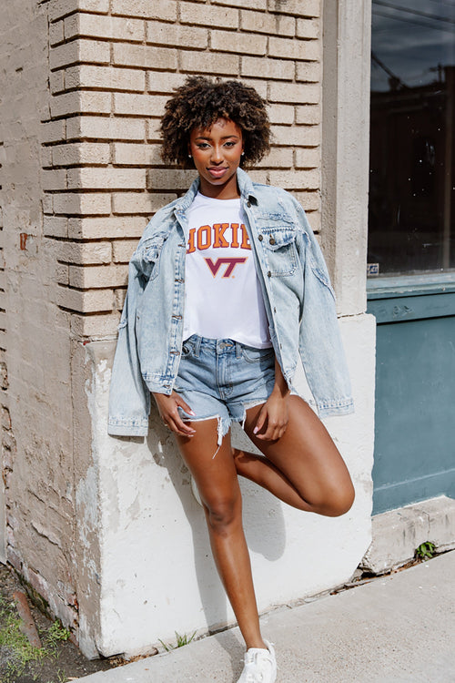 VIRGINIA TECH HOKIES Around We Go Flowy Tee