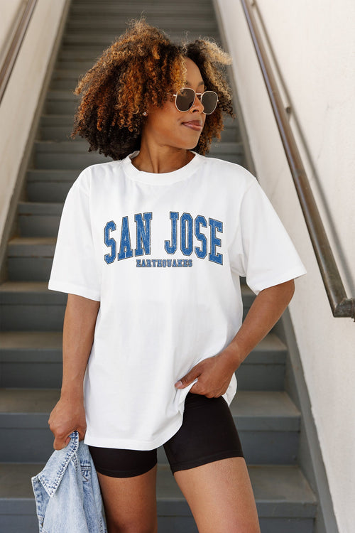 SAN JOSE EARTHQUAKES Goal Line Oversized Crewneck Tee