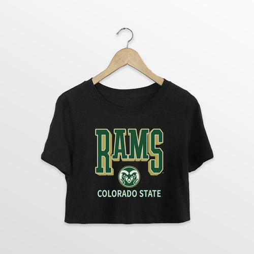 COLORADO STATE RAMS PURE VICTORY CLASSIC CROP TEE