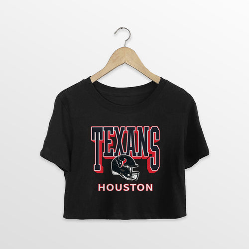 HOUSTON TEXANS PURE VICTORY CLASSIC CROP TEE
