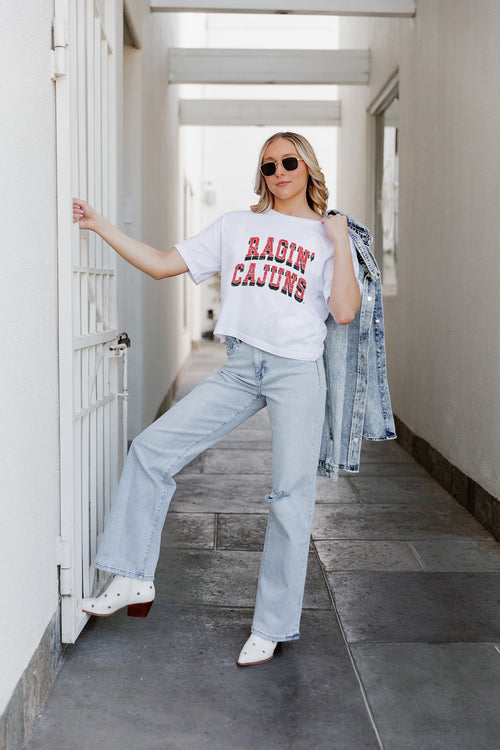 LOUISIANA RAGIN' CAJUNS Claim To Fame Boxy-Fit Crop Tee