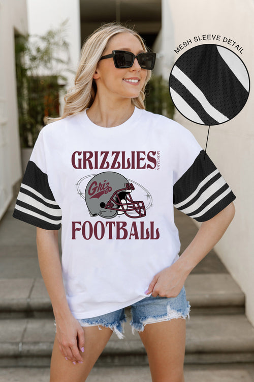 MONTANA GRIZZLIES Starting Lineup Vintage Raglan Tee