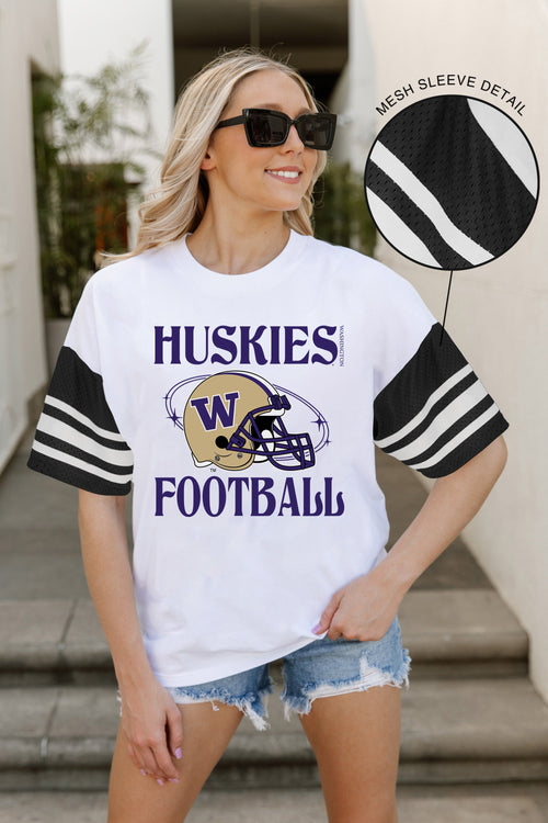 WASHINGTON HUSKIES Starting Lineup Vintage Raglan Tee