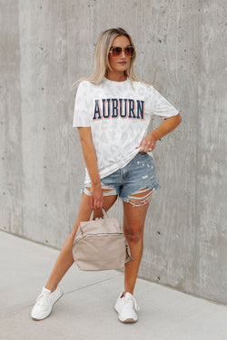 Gameday Couture Auburn Tigers cold-shoulder tied-waist shirt Navy Blouse Sz  Med