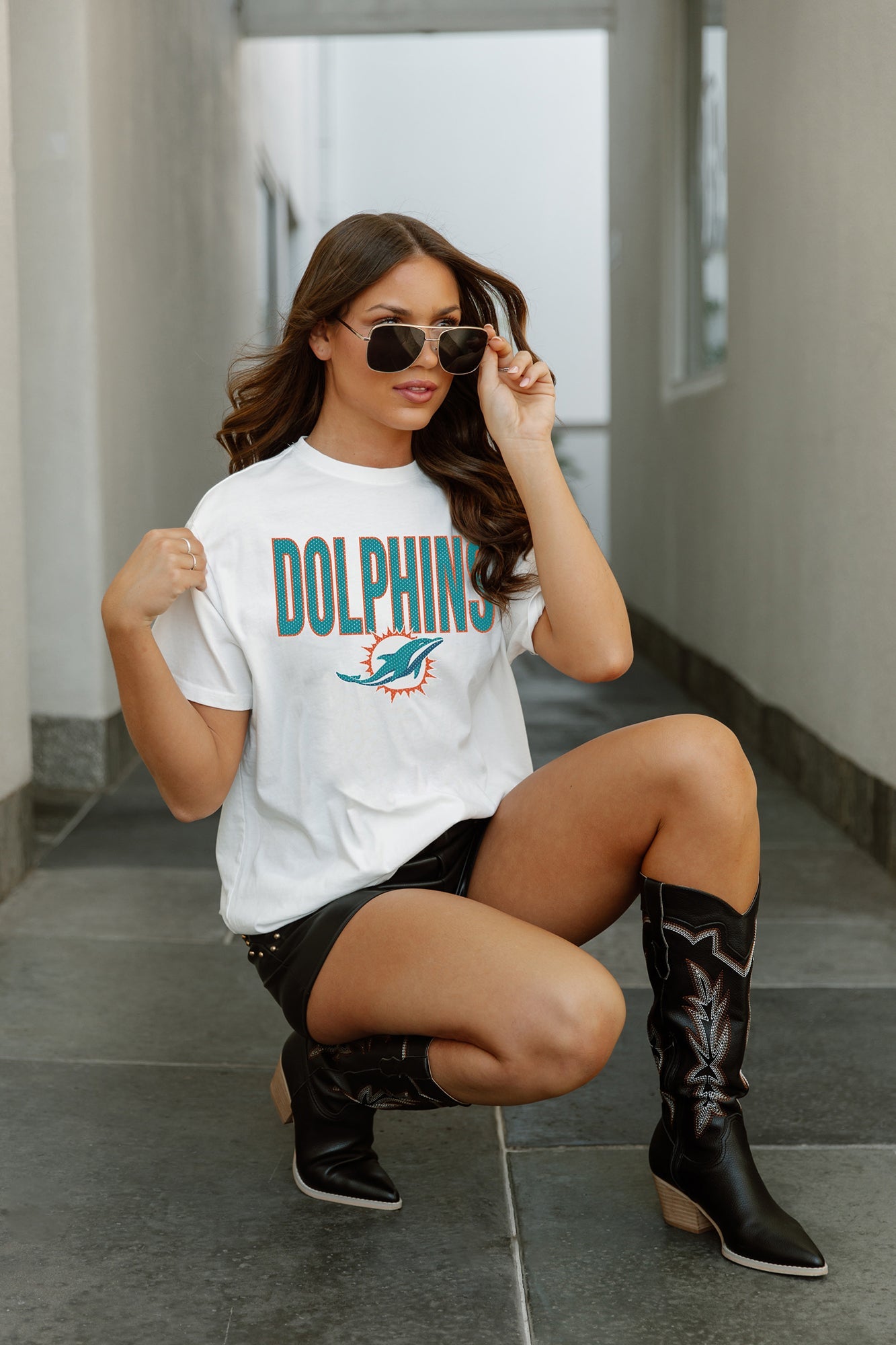 MIAMI DOLPHINS KEEP IT UP THE EASY TEE