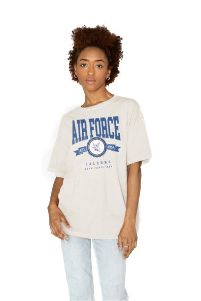 Women's Gameday Couture White Creighton Bluejays Get Goin' Oversized T-Shirt