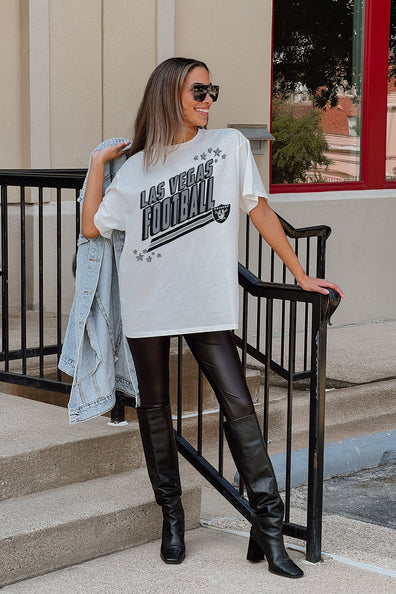 Women's Las Vegas Raiders Gameday Couture Gray Nothing But The Best T-Shirt