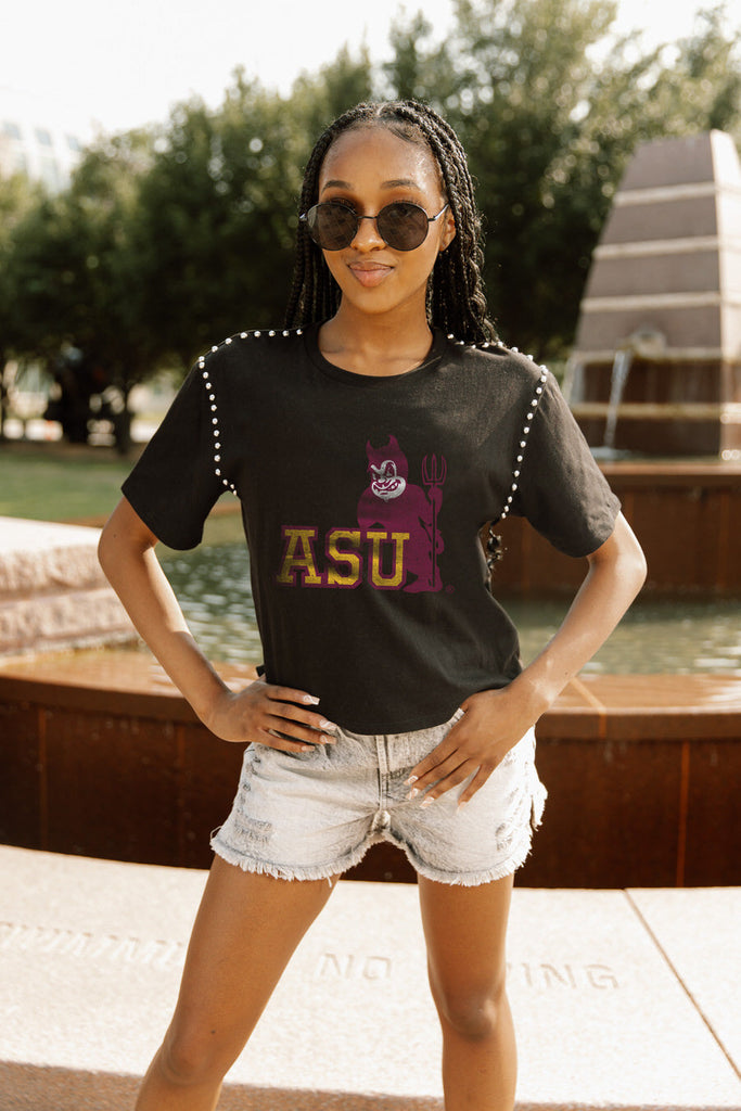 ARIZONA STATE SUN DEVILS UP YOUR GAME OVERSIZED CREWNECK TEE BY MADI  PREWETT TROUTT