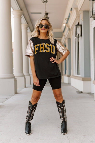 Women's Gameday Couture Black Fort Hays State Tigers Game Face Fashion  Jersey