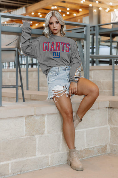 FOCO New York Giants NFL Womens Gameday Ready Lounge Shirt