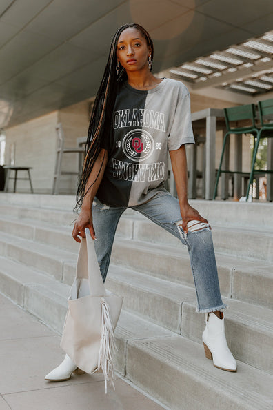 Gameday Couture Southeastern Louisiana Lions Women's White This Time Around  Oversized T-Shirt