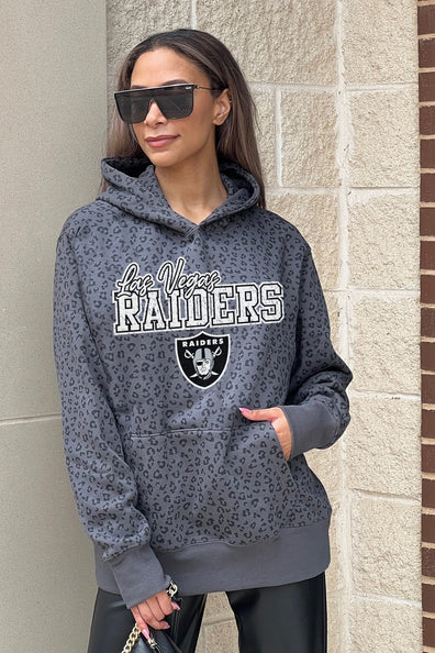 Women's Gameday Couture Gray Las Vegas Raiders Tackle Titan Boyfriend Washed T-Shirt Size: Large