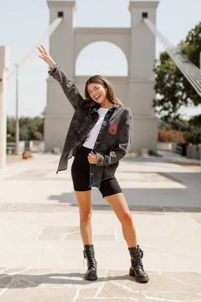 Madi x GC Louisville Cardinals Be A Champion Oversized Crewneck Tee by Madi Prewett Troutt