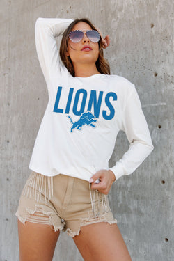 Detroit Lions Women's Long Sleeve T-shirt - Vintage Detroit Collection
