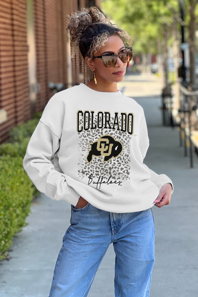 Denver Broncos Gameday Couture Women's French Terry Studded Shoulder Pullover  Sweatshirt - Charcoal