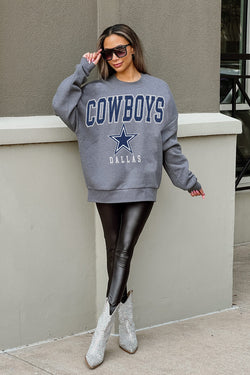 Dallas Cowboys Gameday Couture Women's Catch the Vibe Studded Pullover  Hoodie - Black
