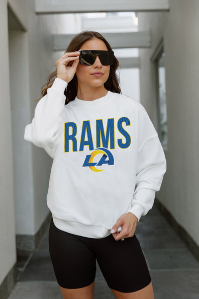 LOS ANGELES RAMS SIDELINE HOODED LEOPARD FLEECE PULLOVER WITH FRONT PO –  GAMEDAY COUTURE