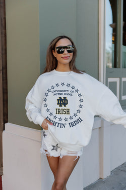 Curly Line Charming Daily Fashion Notre Dame Fighting Irish