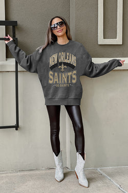 Women's Gameday Couture Charcoal New Orleans Saints Can't