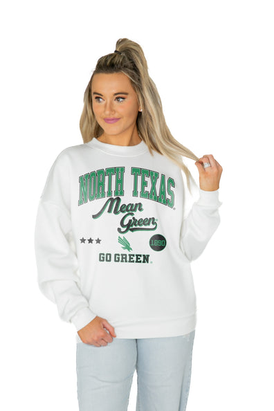 Uscape Women's North Texas Mean Green Cropped Hoodie