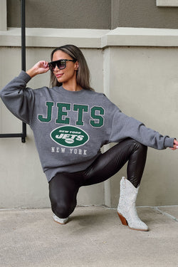 Women's Gameday Couture White New York Jets Keep It Up T-Shirt