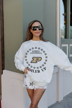 Lids Purdue Boilermakers Gameday Couture Women's PoweredBy Go Girl  Boyfriend Fit Long Sleeve T-Shirt - White