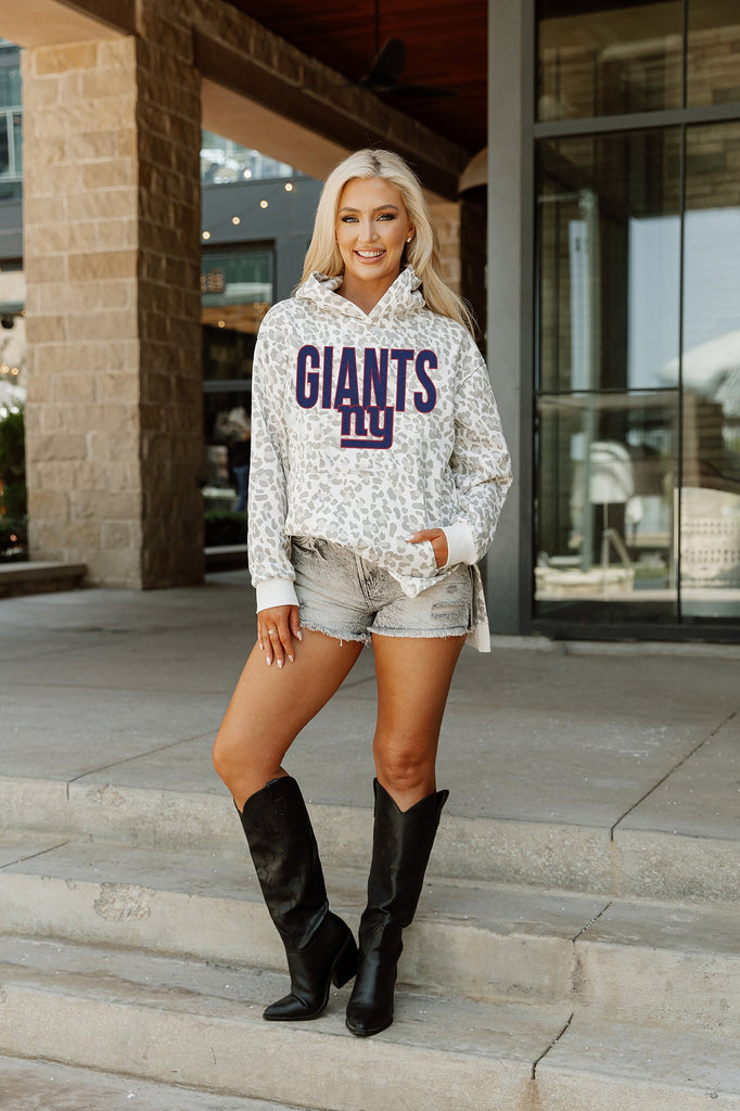 NEW YORK GIANTS CHIC CAPTAIN LIGHTWEIGHT SHORT SLEEVE FRENCH TERRY