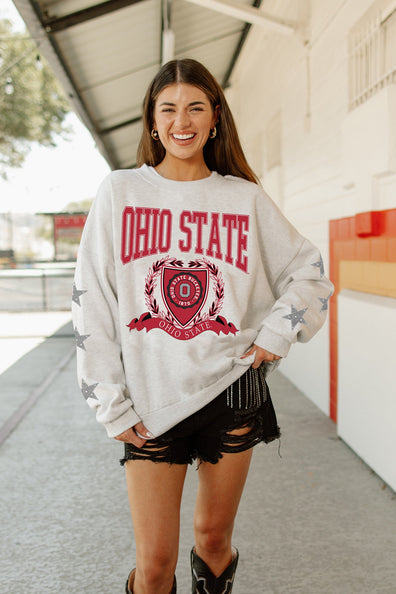 Madi x GC Louisville Cardinals Play on Fleece Crewneck Pullover by Madi Prewett Troutt