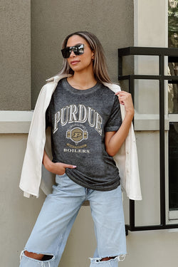 Lids Purdue Boilermakers Gameday Couture Women's PoweredBy Go Girl  Boyfriend Fit Long Sleeve T-Shirt - White