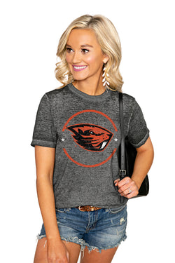 Women's Gameday Couture Gray Oregon State Beavers Faded