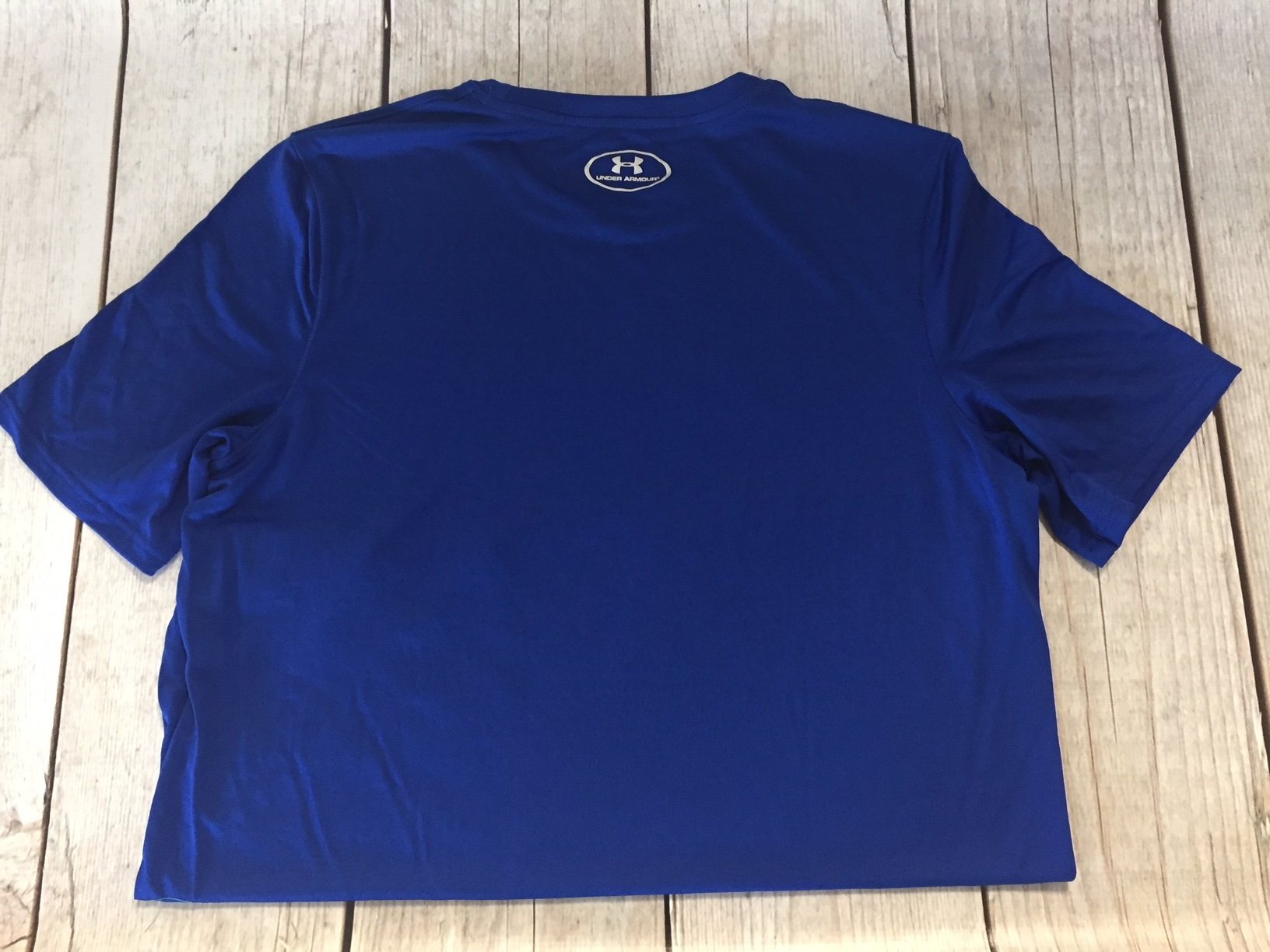 royal blue under armour shirt