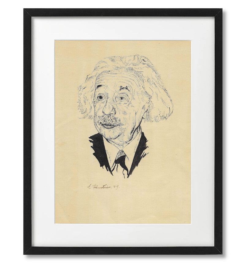 Paul Fraser Collectibles | Albert Einstein signed portrait