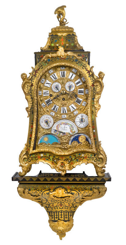 Barock Boulle Konsolenuhr console clock 