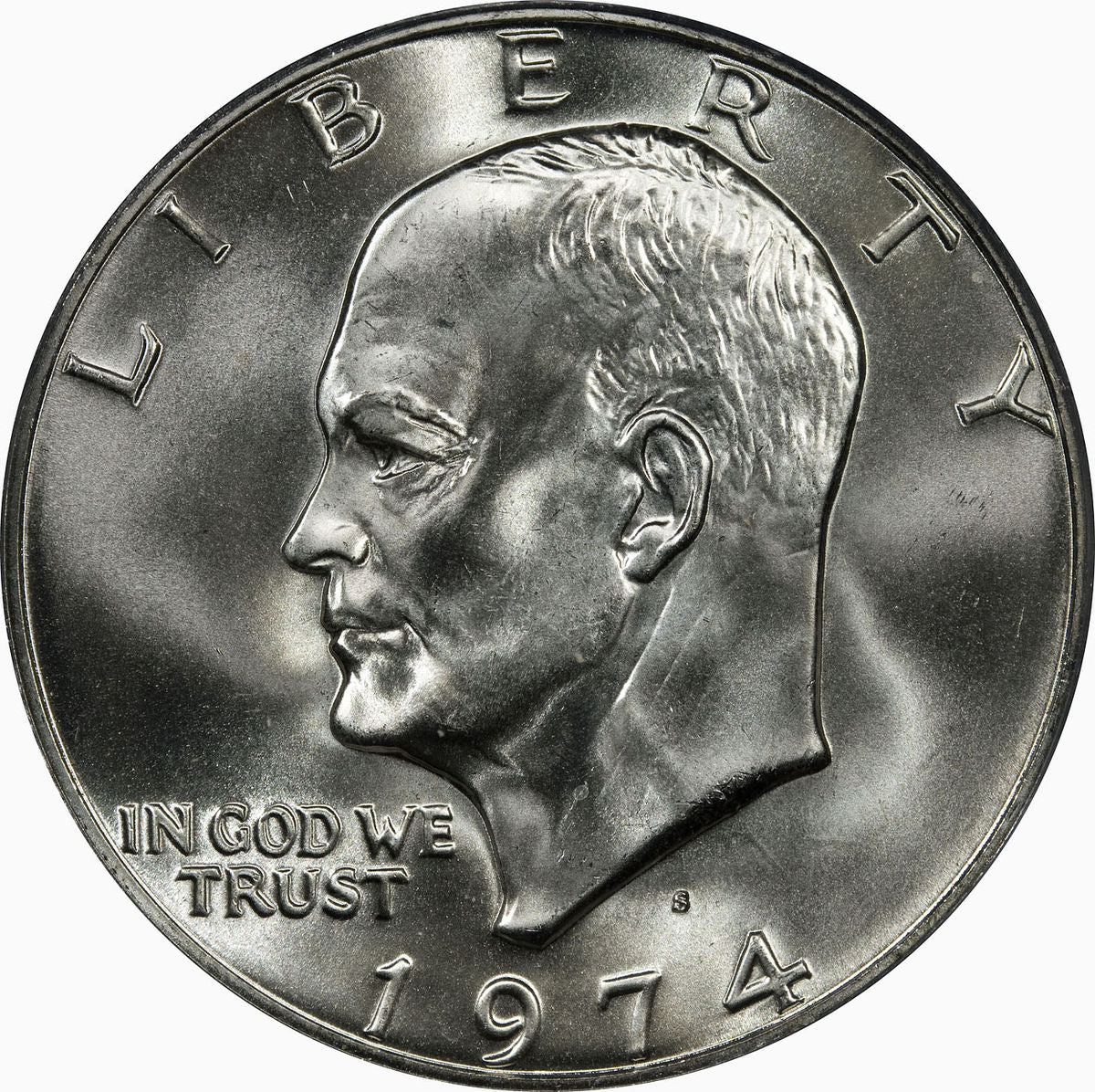 a 1974 Eisenhower dollar