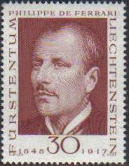 Philip Ferrary stamp 1968 Liechtenstein