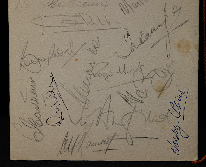 Paul Fraser Collectibles | England 1966 World Cup complete squad signed menu