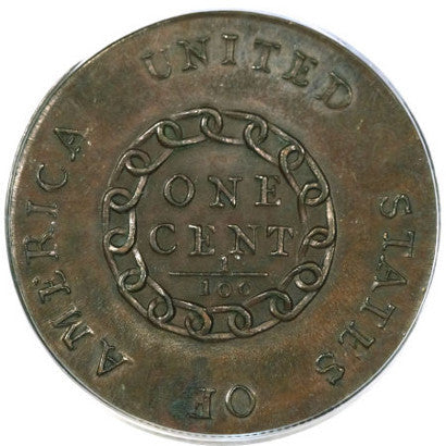 1793 Eliasberg Liberty Cent reverse 