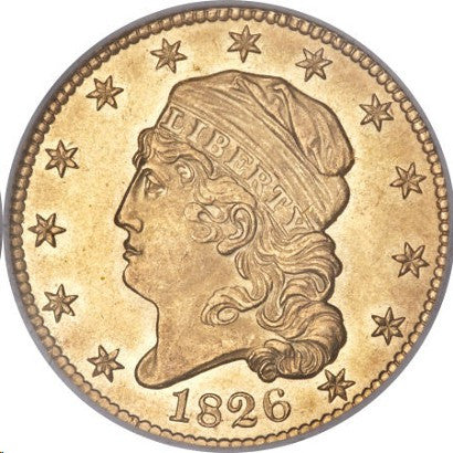 1826 capped head coin 