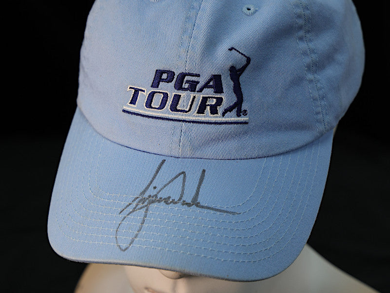 Paul Fraser Collectibles | Tiger Woods signed PGA Tour golf cap