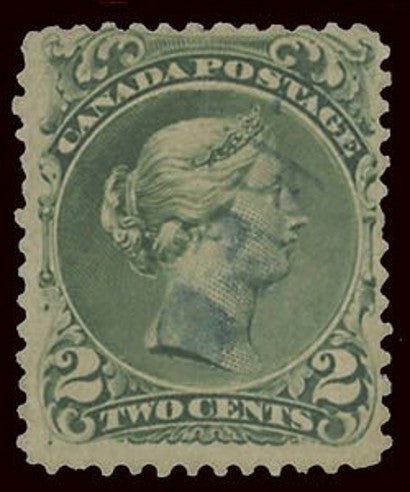 1868 2c Large Queen laid paper 