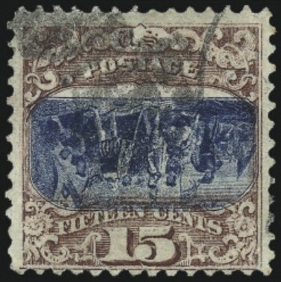 1869 15c Centre Invert Pictorial Issue Scott 119b 