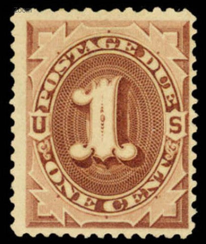 1c Postage Due Special Printing 1875 
