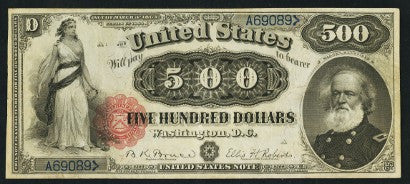 1880 $500 Legal Tender note 
