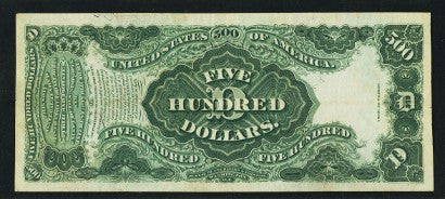 1880 $500 note Lega Tender Bruce Roberts 