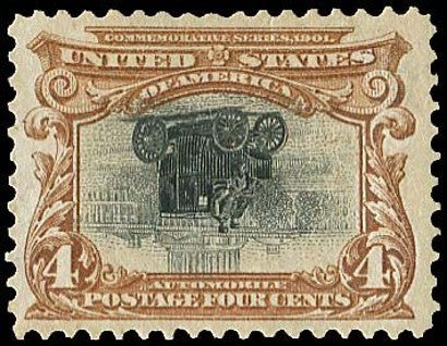 1901 Pan-American 4c Invert Stamp 