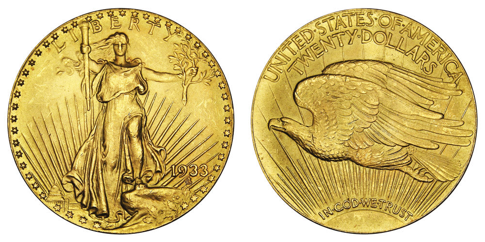 1933 Saint Gaudens Gold $20 Double Eagle