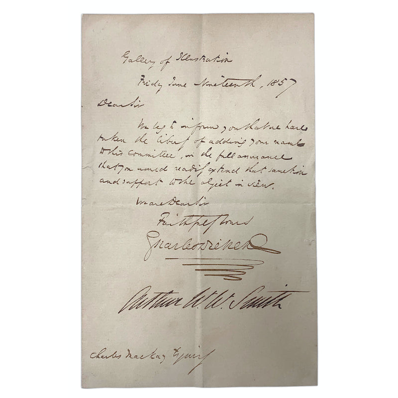 Paul Fraser Collectibles | Charles Dickens handwritten letter